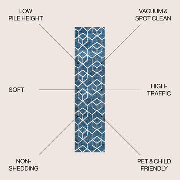 Tumbling Blocks Modern Geometric Area Rug 2